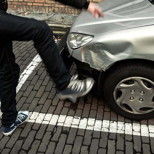 converse breaking car